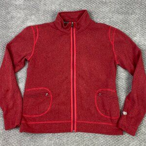 Kuhl Kashmira Full Zip Fleece Jacket Women's XL Red Mountain Culture Outdoors